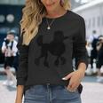 プードル ソックホップガール スタンダードプードルポケット ペットプードル 長袖Tシャツ 彼女への贈り物
