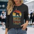 ベスト・シュナウジー・パパ ミニチュア・シュナウザー 長袖Tシャツ 彼女への贈り物