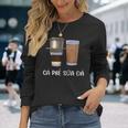 ベトナム ベトナム式フィルターコーヒー ベトナム式アイスコーヒー 長袖Tシャツ 彼女への贈り物