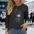 ベートーベンの肖像画、ドットワーク。クラッシック 長袖Tシャツ 彼女への贈り物