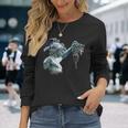 ペルセウスとメデューサ像 長袖Tシャツ 彼女への贈り物