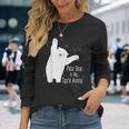 ホッキョクグマは私の精神 動物 かわいい シロクマ好き 長袖Tシャツ 彼女への贈り物