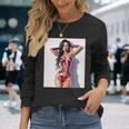 ホットガールオンtシャツ 男性用 セクシー巨乳sfピンナップガール 長袖tシャツ 長袖Tシャツ 彼女への贈り物