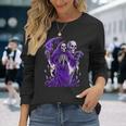ホラー 死神とオカルト ゴシック 長袖Tシャツ 彼女への贈り物
