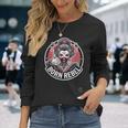 ボーン・レベル 日本の芸者 – 侍の美学、タトゥーアート、サイバーパンク芸者 長袖Tシャツ 彼女への贈り物
