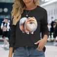 ポメラニアン犬 長袖tシャツ 長袖Tシャツ 彼女への贈り物