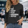 マリンバイートスリーププレイマリンバ 長袖Tシャツ 彼女への贈り物