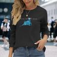 マンタレイかわいいマンタ愛好家スティングレイシュノーケリング 長袖Tシャツ 彼女への贈り物