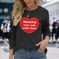 メルちゃんはあなたを見守っているよ！じーーーっ 長袖Tシャツ 彼女への贈り物