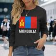 モンゴル モンゴル国旗 長袖Tシャツ 彼女への贈り物