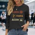 ライツ カメラ アクションシアター 映画制作カメラ 長袖Tシャツ 彼女への贈り物