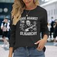 レイジ・アゲインスト・オリガーキー・バーニー・サンダースが抗議レジストと戦う 長袖Tシャツ 彼女への贈り物