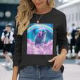 レインボーラマ-キャットラマ 長袖Tシャツ 彼女への贈り物