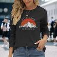 レトロ ヴィンテージ ポートランド オレゴン アンティーク調 長袖Tシャツ 彼女への贈り物
