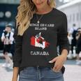 レトロプリンスエドワード島カナダアンティーク調カナダ国旗 長袖Tシャツ 彼女への贈り物