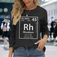 ロジウムエレメントホワイト 長袖Tシャツ 彼女への贈り物