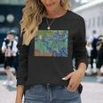 ヴィンセント・ファン・ゴッホによるアイリス1889 長袖tシャツ 長袖Tシャツ 彼女への贈り物