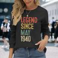 ヴィンテージ 86 誕生日デコレーション メンズ 86歳 1940 86歳の誕生日 長袖Tシャツ 彼女への贈り物