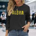 ヴィンテージ アロハ ティキ ファニー ハワイアン ルアウ バケーション ユーモアギフト 長袖Tシャツ 彼女への贈り物