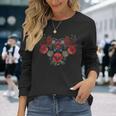 ヴィンテージ ウクライナ ヴィシバンカ スタイル シャツ キュート フローラル ウクライナ 長袖Tシャツ 彼女への贈り物