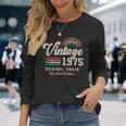 ヴィンテージ1975年、誕生年51年 レトロ 長袖Tシャツ 彼女への贈り物