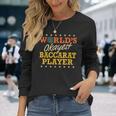 世界で一番大丈夫なバカラ プレーヤー レトロ ギャグ ギフト 面白いカジノ 長袖Tシャツ 彼女への贈り物