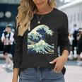 大波 葛飾北斎 名画 おしゃれ 長袖tシャツ 長袖Tシャツ 彼女への贈り物