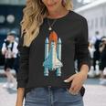 宇宙飛行士 スペースクラフト 宇宙旅行 スペースシャトル 長袖Tシャツ 彼女への贈り物