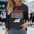 メンズ 引退 目覚まし時計 なし 通勤 問題なし 退 長袖Tシャツ 彼女への贈り物