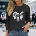 悪魔の歯痛 歯医者 クラシックイラスト 長袖Tシャツ 彼女への贈り物