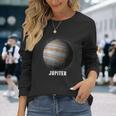 惑星ジュピター -太陽系の惑星 長袖Tシャツ 彼女への贈り物