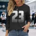 数字 23 二十三 長袖Tシャツ 彼女への贈り物