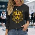 日本のタイガーの象徴的なレスリングルチャリブレマスクメンズレディース。 長袖Tシャツ 彼女への贈り物