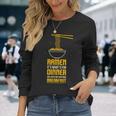 日本のラーメン I アジアンフード I ラーメン 長袖Tシャツ 彼女への贈り物