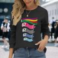日本の伝統的な鯉鯉鯉のぼり旗 こどもの日 長袖Tシャツ 彼女への贈り物