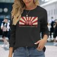 日本の戦艦伊勢旭日旗 長袖Tシャツ 彼女への贈り物