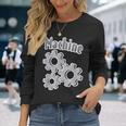 歯車機 長袖Tシャツ 彼女への贈り物