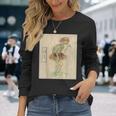 河童【日本の妖怪シリーズ】 長袖Tシャツ 彼女への贈り物
