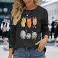 洗濯 する 寿司 すし たまご サーモン えび 長袖Tシャツ 彼女への贈り物