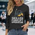 熟練したフォークリフトオペレーター 長袖Tシャツ 彼女への贈り物