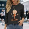 瞑想仏教 長袖Tシャツ 彼女への贈り物