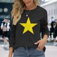 社会正義と自由の黄色い星 長袖Tシャツ 彼女への贈り物