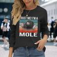 私はモグラ ハロウィン 動物 モグラ 長袖Tシャツ 彼女への贈り物