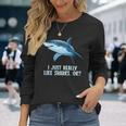 私は本当にサメが好きです 長袖Tシャツ 彼女への贈り物