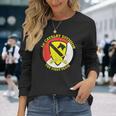 第1騎兵師団「The First Team」軍隊 長袖Tシャツ 彼女への贈り物