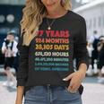 素晴らしい77歳の誕生日ギフト 面白いレトロ 77歳の誕生日 長袖Tシャツ 彼女への贈り物