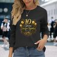 結婚10周年を祝う 結婚10周年 長袖Tシャツ 彼女への贈り物