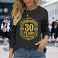 結婚30周年 結婚記念日 1996年 2026年 結婚30年 長袖Tシャツ 彼女への贈り物