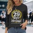 結婚して29年目の結婚記念日を乗り越えた 長袖Tシャツ 彼女への贈り物