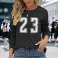 背番号 23 チーム短大スポーツ背番号付きユニフォーム 長袖Tシャツ 彼女への贈り物